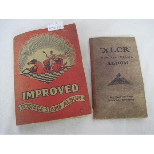 9 - Improved Postage Stamp Album and 'XLCR' Postage Stamp Album, with contents of British and World stam... 