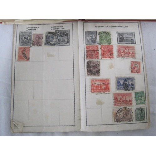 9 - Improved Postage Stamp Album and 'XLCR' Postage Stamp Album, with contents of British and World stam... 