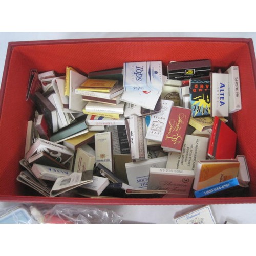 8 - An assortment of matches and match books, many from around the world, most seem to date from late 20... 