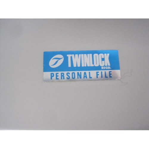 26 - A Twinlock personal file, with two keys