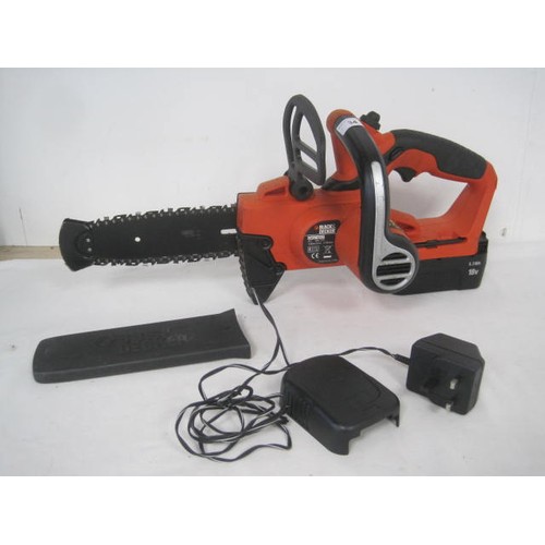 34 - A Black and Decker GKC1817 18v cordless chainsaw