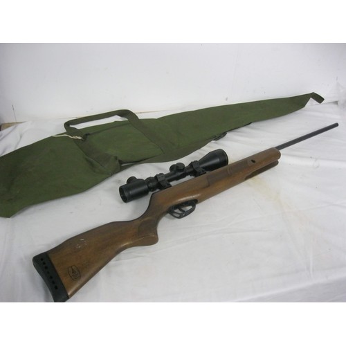 322 - A BSA Meteor EVO, .177 calibre, fitted with 3-9x50 Illuminated Dot telescopic sight, in excellent co... 