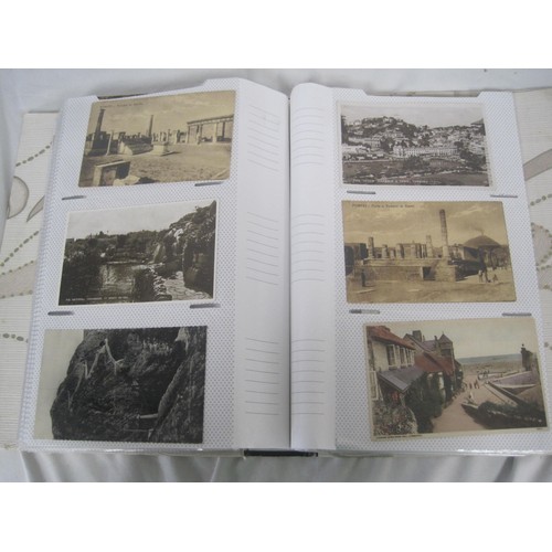 84 - A Loose leaf folder of over 200 Postcards from all over the world but included several of Local inte... 