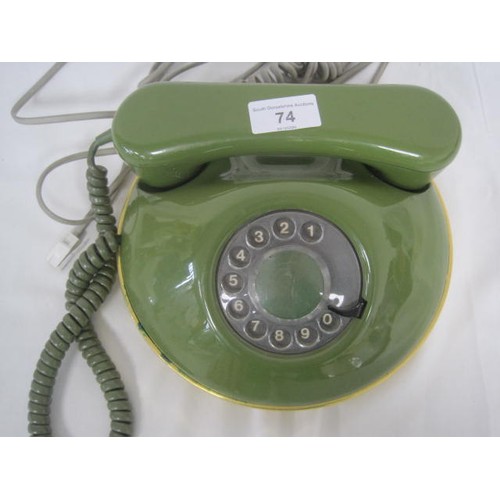 74 - Vintage Plastic land line home telephone, nicknamed 