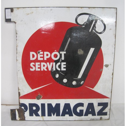 70 - Double sided 'Primagaz' metal sign