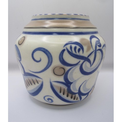 99 - A Hard to find Pattern Carter stable and Adams / Poole pottery vase in an unknown pattern but is a v... 