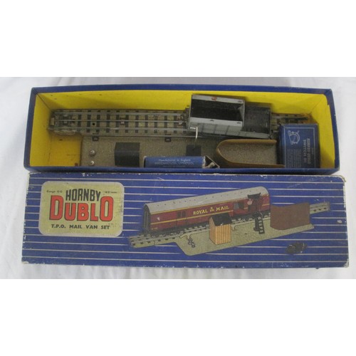 2 - A selection of Hornby Dublo lineside buildings to include two stations, level crossing and signal bo... 