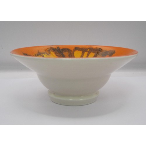 86 - Poole Pottery shape 75 hand thrown bowl painted by Carol Cutler, approx 5 inches wide by 3.5 tall. L... 