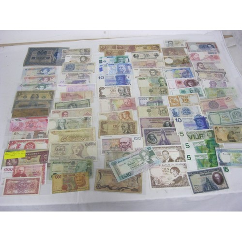 55 - A selection of 77 banknote, 68 from various European nations from Norway to Spain to Malta to Greece... 