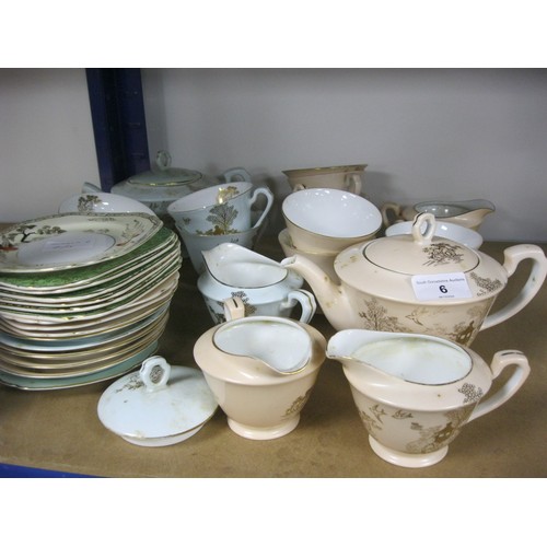 262 - Noritake Tea sets consisting of Two teapots ,Four creams and four  sugars ,Six cups ,five saucers an... 