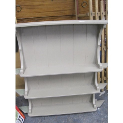 368 - 3 vintage/antique wall units, all painted grey