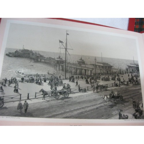 392 - A series fo photographic views including a book on Brighton, a cabinet card collection of Bournemout... 