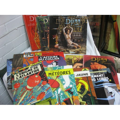 459 - A selection of French language 'Bandes Designees' or graphic novels, hardback, all in good order, ma... 