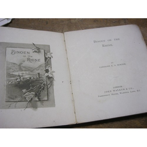 171 - An antique pocket book, 'Bingen on the Rhine' by Caroline E Sheridan Norton, printed London 1880s