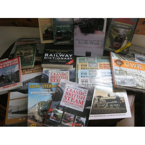 463 - A selection of reference books on steam railways