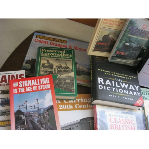 463 - A selection of reference books on steam railways