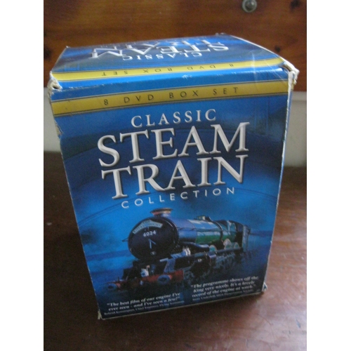 469 - A boxed set of 8 DVDs on steam railways