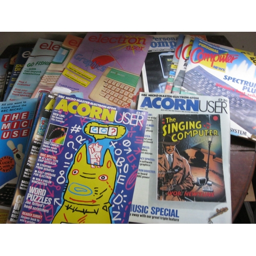 472 - A box of 1980s computer magazines including Acorn User, Personal Computer etc