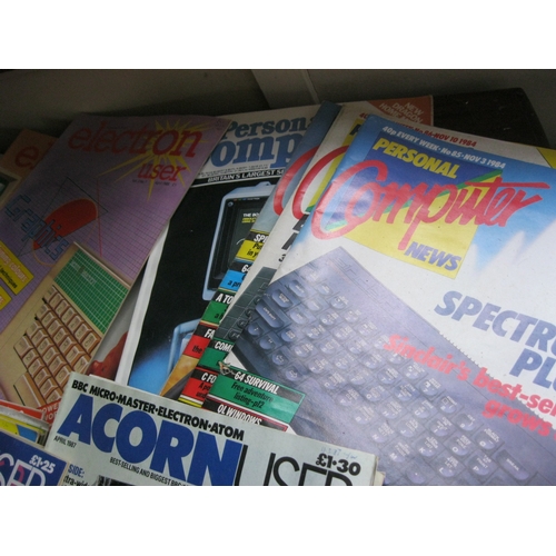 472 - A box of 1980s computer magazines including Acorn User, Personal Computer etc