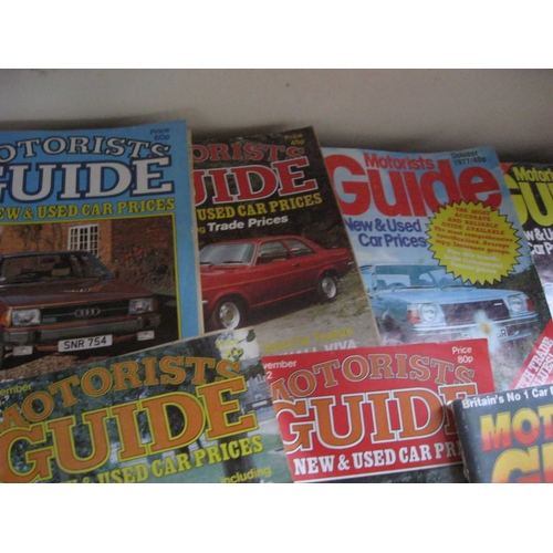 475 - A selection of used car price guides from 1967 through the 1980s