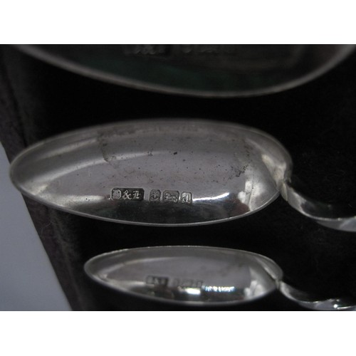 197 - A set of six silver Apostle teaspoons in fitted case, hallmarked for Birmingham 1903, approx weight ... 