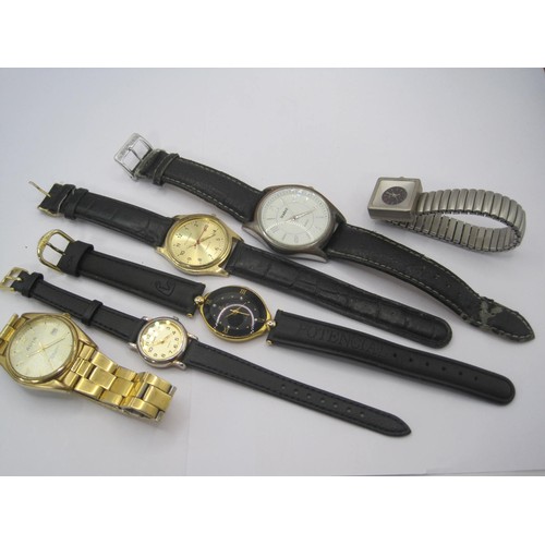 92 - Six quartz fashion wristwatches, including Avia