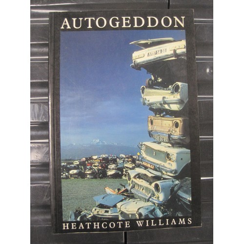 80 - A box of motoring and motor sport books, including Autogeddon by Heathcote Williams, The Motor Guide... 