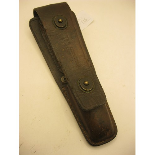 95 - A WW2 US Army Signal Corps leather pouch for pliers and penknife. Impressed to the leather: POUCH, C... 