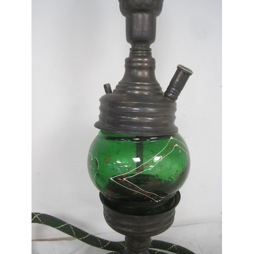 153 - A hookah pipe with glass bowl