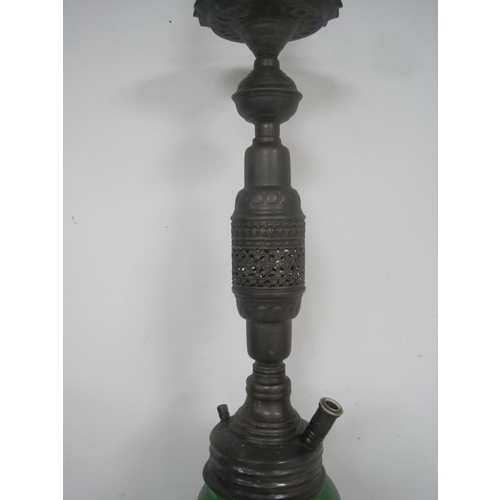 153 - A hookah pipe with glass bowl