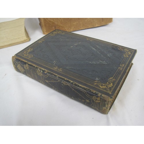 137 - Two books - (1) Italy, a poem by Samuel Rogers, London, 1830, in tooled binding with marbled endpape... 