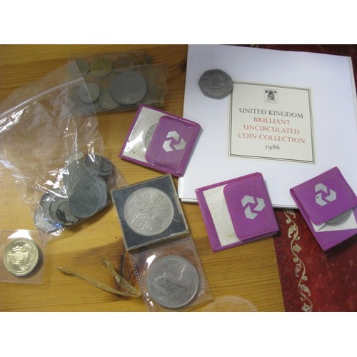 34 - A 1986 Commonwealth Games two pounds coin in presentation pack, together with a small quantity of UK... 