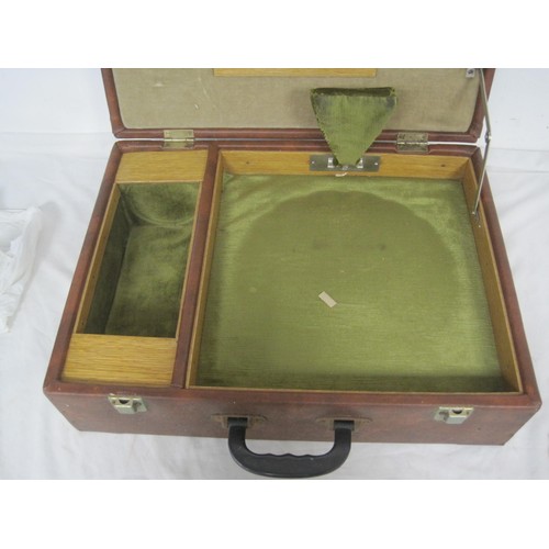 5 - A cased silver plate communion set in good order