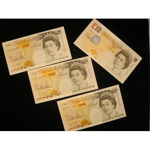 13 - 11 x £ 5 notes in mint uncirculated condition comprising 1 x Series B (O'Brien signature), 1 x Serie... 