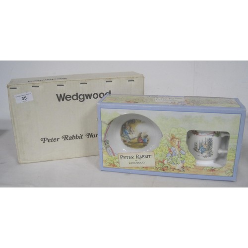 35 - Two wedgwood Nursery sets fully boxed ,Mug and bowls as per pictures