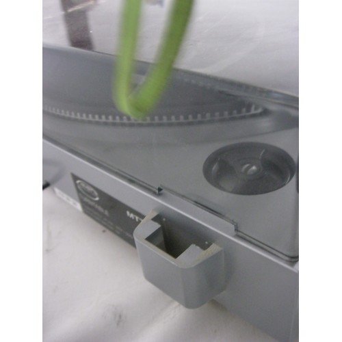 40 - A Bush Accoustics MTT2 Turntable with perspex cover and instruction book, in working order and good ... 