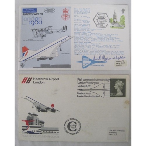 69 - A box of First day covers (mainly from 1970s and 80s) including two Concorde (one with signature), a... 