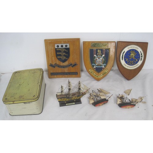 101 - 3 military plaques comprising 1st Bn King's Own Scottish Borderers, Master-General of the Ordnance a... 