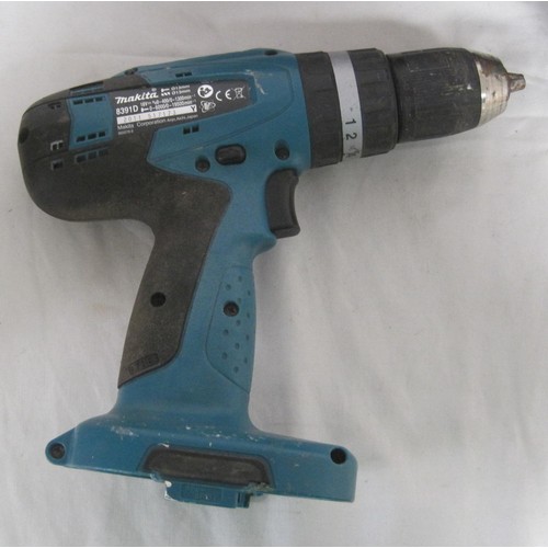 108 - A Protool SDS drill in case, mains powered, plus a Makita cordless drill with charger and 3 batterie... 