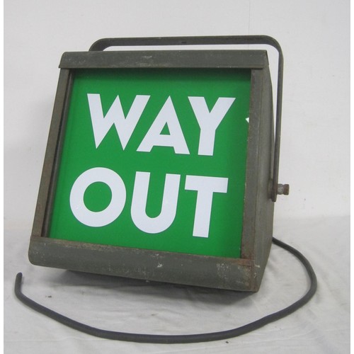 120 - A British Rail 'Way Out' light box