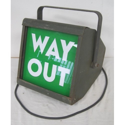 120 - A British Rail 'Way Out' light box