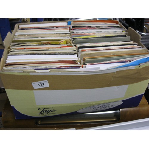 127 - A large box of 45rpm singles, mainly 80s