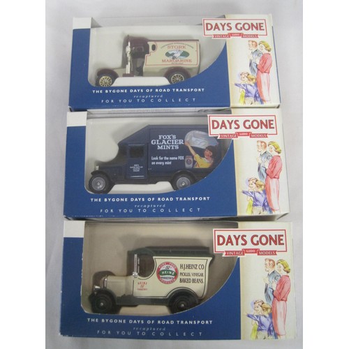 39 - Nine mint boxed Days Gone commercial vehicles including Morris vans, Ford Model A vans all Private c... 