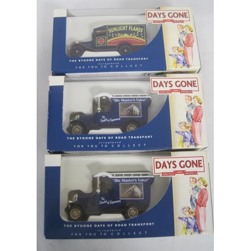 39 - Nine mint boxed Days Gone commercial vehicles including Morris vans, Ford Model A vans all Private c... 