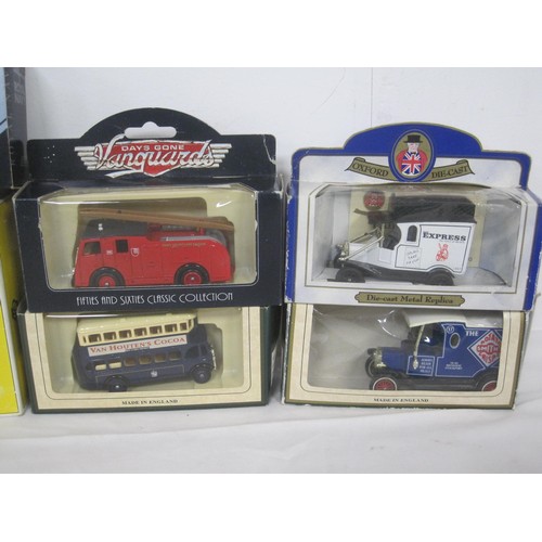 45 - Days gone three vehicle set of vans in the 1950s, Lledo three vehicle set of Royal naval vehicles, A... 