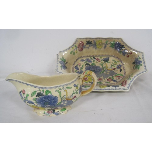 38 - Masons ironstone and gravy boat a/f