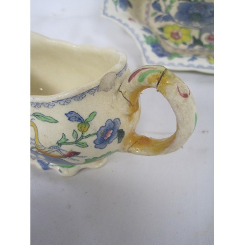 38 - Masons ironstone and gravy boat a/f