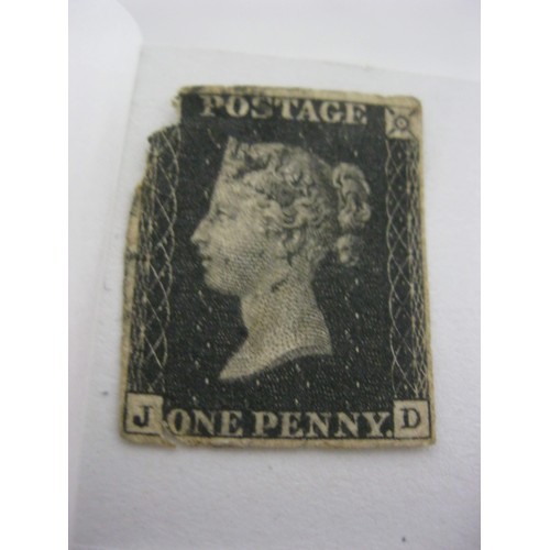 50 - An interesting stock book containing a quantity of older stamps comprising one penny black, 80+ penn... 