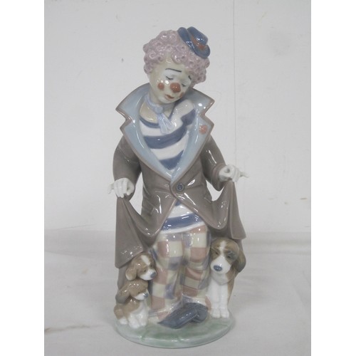 70 - Lladro figure of clown with puppy