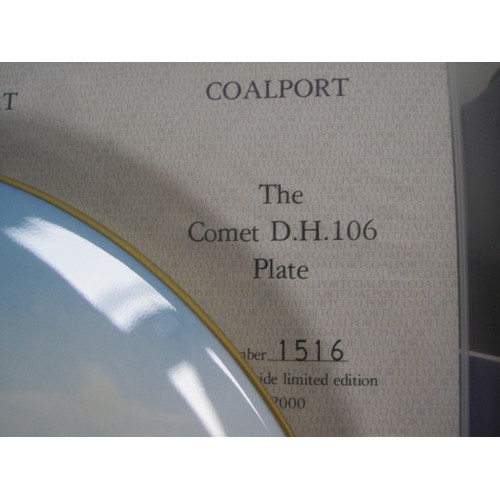 71 - Six Coalport 'Achievements in British Aviation' limited edition collectors plates. All in very good ... 